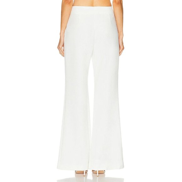 SANS FAFF Pin Tuck Palazzo Pants White - Picture 5 of 6